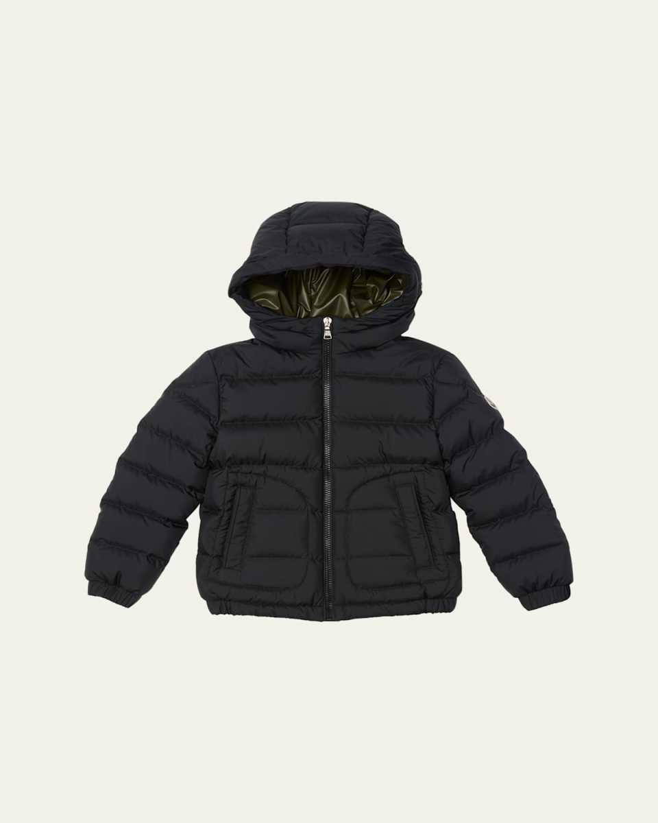 Boy's Grecois Hooded Down Jacket, Size 4-